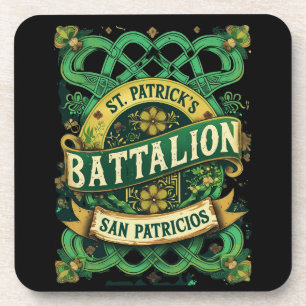 Porta-copo Batalhão de São Patrício San Patricios Irlandês Me