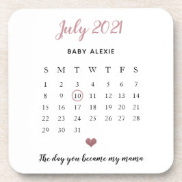 Porta-copo bebê sentimental anunciando brilho cardíaco fofo