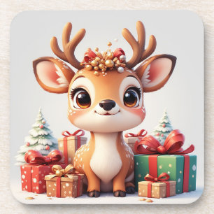 Porta-copo Bebê Veado Adorável Com Chifres Festivos