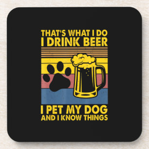 Porta-copo Bebedor de Cerveja Eu Bebo Cerveja Eu Acaricio Meu