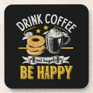 Porta-copo Beber Café Comer Bagels Ser Feliz