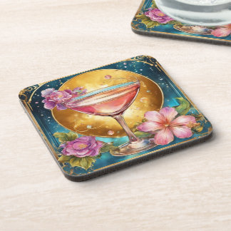 Porta-copo Bebida e flor