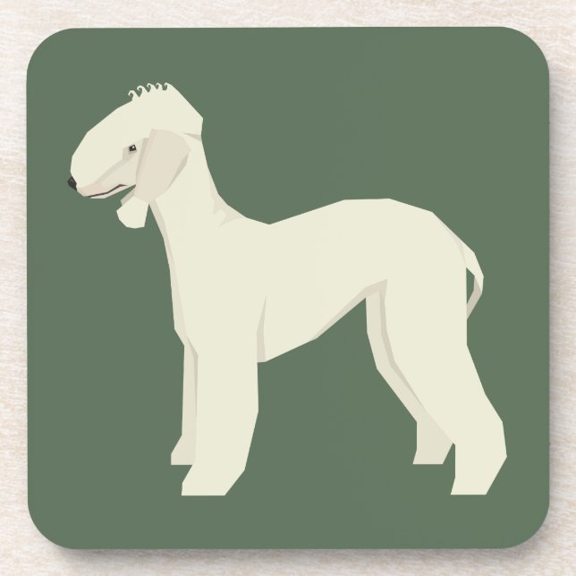 Porta-copo Bedlington Terrier (Frente)