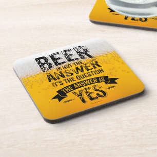 Porta-copo Beer Não É A Coaster Da Bebida De Resposta