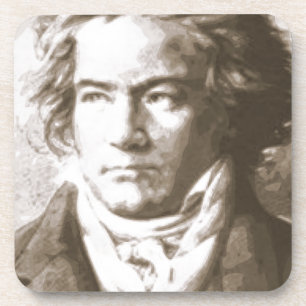 Porta-copo Beethoven Na Sepia