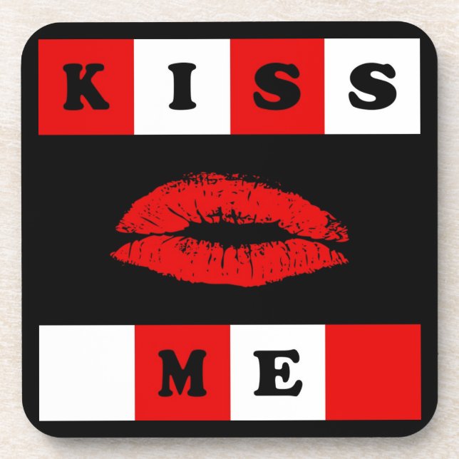 Porta-copo Beije-me! (Frente)