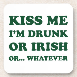 Porta-copo Beije-Me Bebado Im Ou Irlandês