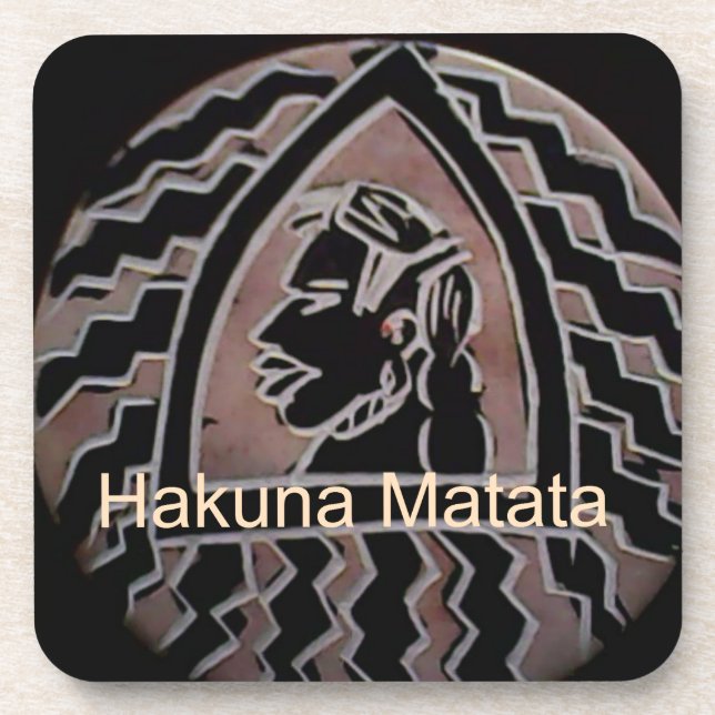 Porta-copo Beleza Africana: Bongo Maasai Retrai Arte Tribal (Frente)