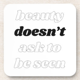 Porta-copo Beleza Não Pergunta Coxim de Plástico Duro