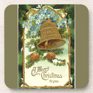 Porta-copo Bell de natais vintages e Pinecones