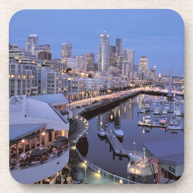 Porta-copo Bell Harbor em Seattle, Washington. (Frente)