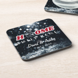 Porta-copo Belo Na moda Personalizar Nomes de Casal Neve Home
