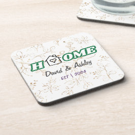 Porta-copo Belos nomes de Casais personalizados de Na moda Do