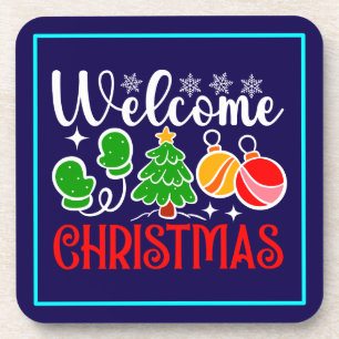 Porta-copo Bem-vindo Natal