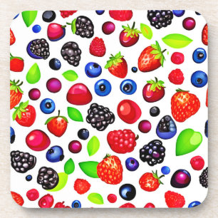 Porta-copo Berry Burst: Padrão de Fruta