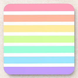 Porta-copo Bibblegum arco-íris e listras brancas