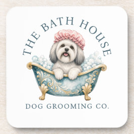 Porta-copo Bibelones para Cadeiras de Cão Lhasa Apso Branco