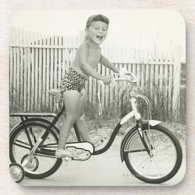 Porta-copo Bicicleta da equitação da menina (Frente)