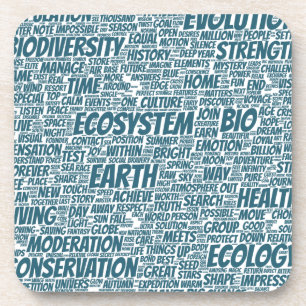 Porta-copo Bio Nuage de Mots Texte Modèle Biodiversité
