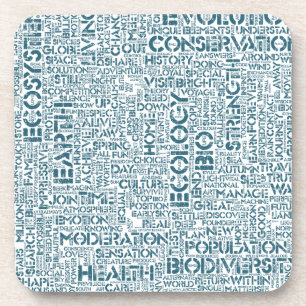 Porta-copo Bio Nuage de Mots Texte Motif Biodiversité