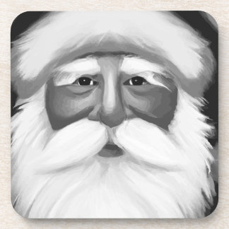 Porta-copo Black and White Santa Claus