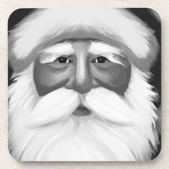 Porta-copo Black and White Santa Claus  (Criador carregado)