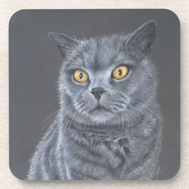 Porta-copo Black cat  (Frente)