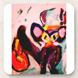 Porta-copo Black cat autumn room 