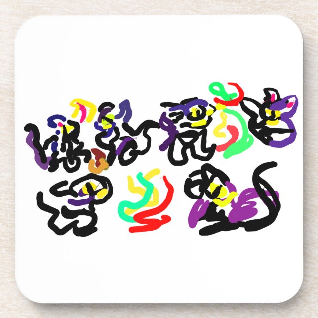 Porta-copo Black  Cats party (Frente)