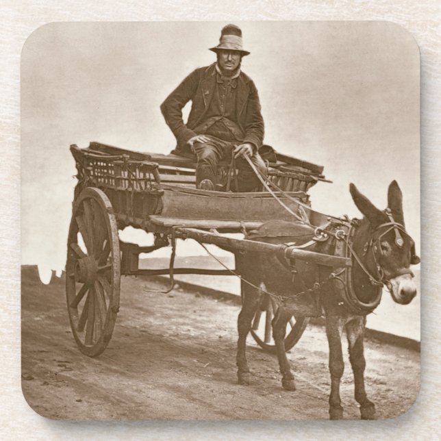 Porta-copo Black Jack, de "da vida rua em Londres", 1877-78 (Frente)