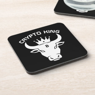 Porta-copo Black Personalizado do Crypto King