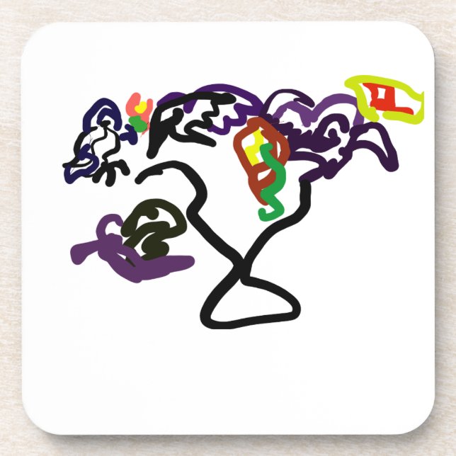 Porta-copo Black Ravens party (Frente)