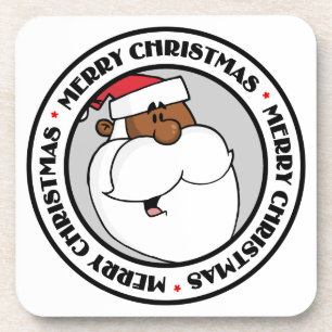 Porta-copo Black Santa Claus