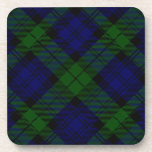 Porta-copo Black Watch Tartan Blue Green Xadrez