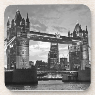 Porta-copo Black White Tower Bridge UK Viagem