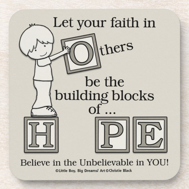 Porta-copo Blocos de construção da HOPE (Frente)