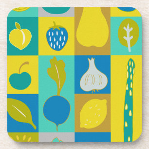 Porta-copo Blocos de vegetais I