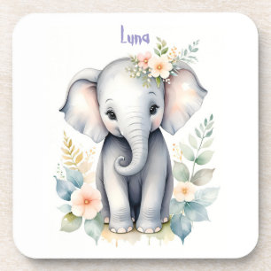 Porta-copo Blooming Baby Elephant