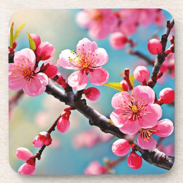 Porta-copo Blooming Cherry Blossoms em Primavera (Frente)
