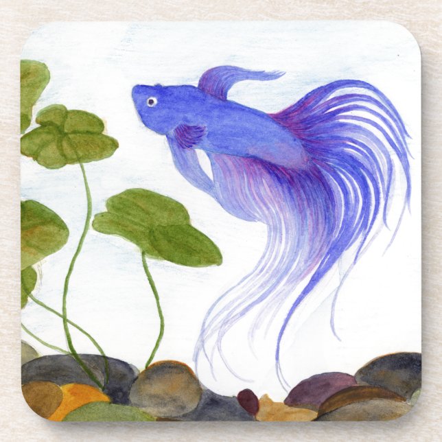 Porta-copo Blue Betta Fish (Frente)