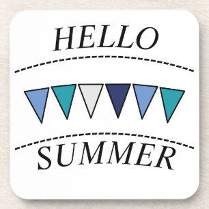 Porta-copo Blue Bunting Hello Summer