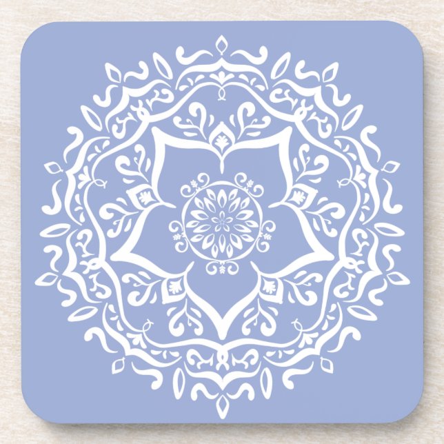 Porta-copo Blueberry Mandala (Frente)