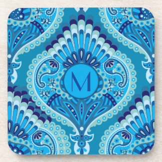 Porta-copo Blueish - Feathered Paisley