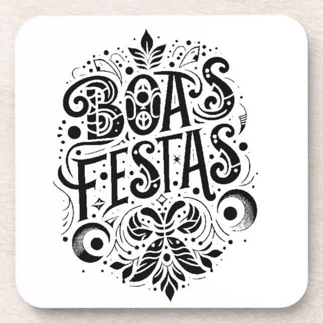 Porta-copo Boas Festas (Frente)