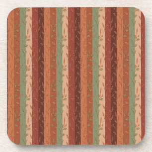 Porta-copo Boho Leaf Pattern Rustic Home Decor