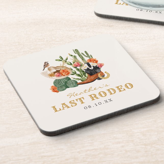 Porta-copo Boho Ocidental (Western Theme Last Rodeo Boho Beverage Coaster by Painted Paperie
)