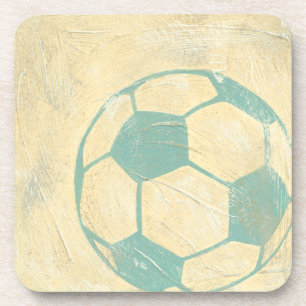 Porta-copo Bola de Futebol Azul Pastel de Chariklia Zarris