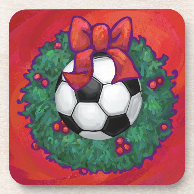Porta-copo Bola de Futebol Natal (Frente)