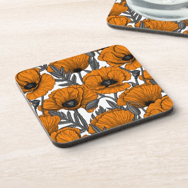 Porta-copo Bolhas de laranja em branco (Left Side)
