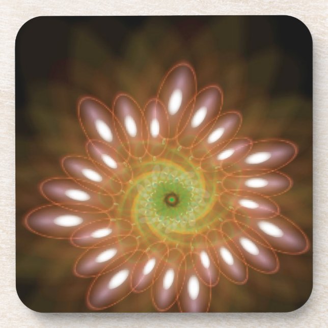 Porta-copo Bolhas de sabão rosa em Abstrato (Frente)